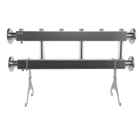 Модульный коллектор MKSS-600-3x50 (до 600 кВт, 2 магистр. подкл. Фл.Ду80, 3 контура G 2″ вверх или вниз)